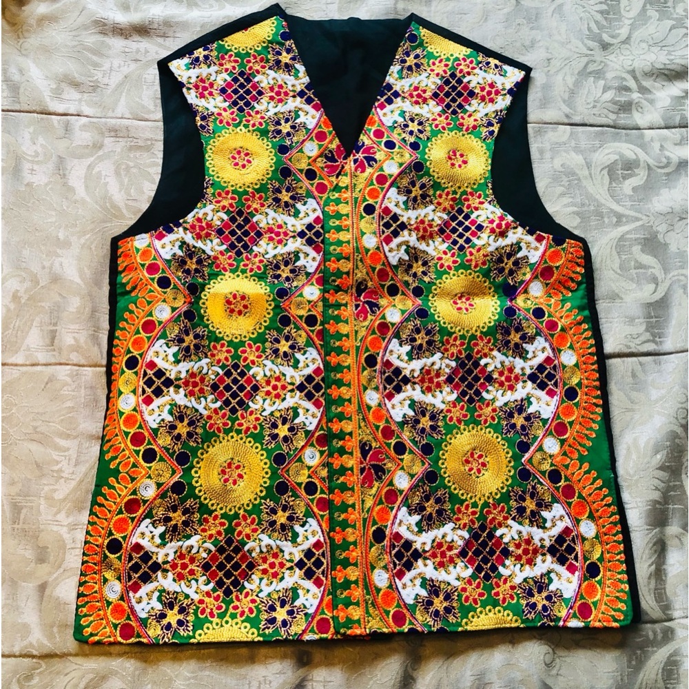 Traditional colorful Afghani Vest